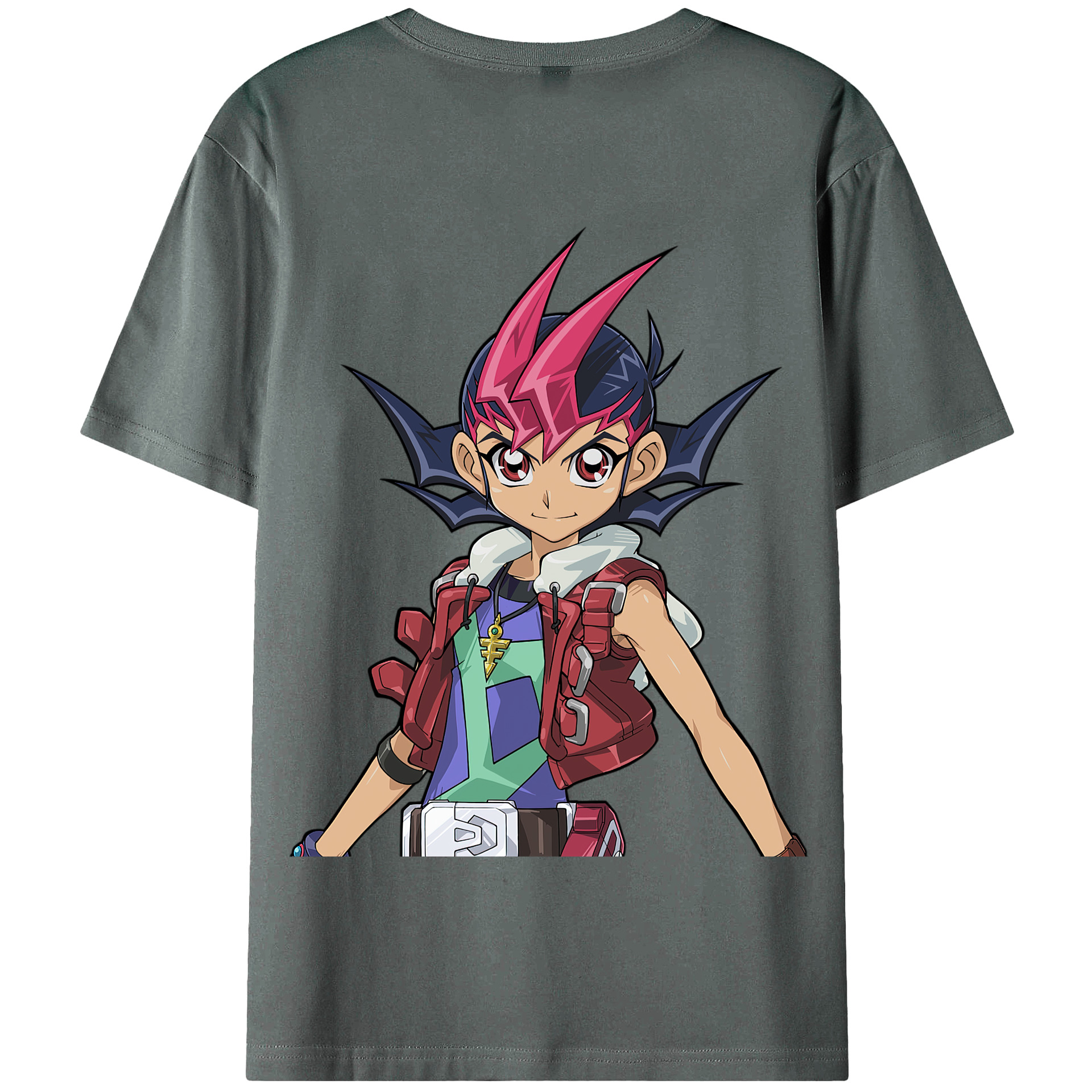 （画像用） 遊☆戯☆王 Yu-Gi-Oh! 綿100％半袖Tシャツ（背面プリント）